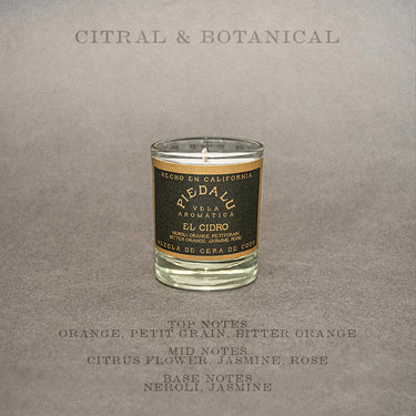 El Cidro scented candle in 3 ounce vessel - Piedalu