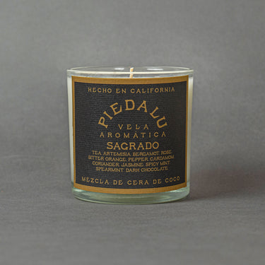 Sagrado scented candle in 7 ounce vessel - Piedalu