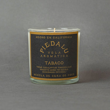 Tabaco scented candle in 7 ounce vessel - Piedalu